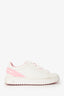 Louis Vuitton White/Pink Leather Time Out Bow Sneakers Size 39