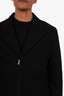 Comme des Garcons Homme Black Wool Zip Up Coat Size M Mens