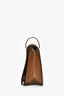 Prada Brown/White Calf Pionniere Saddle Crossbody Bag