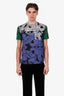 Versace Black/Blue Cotton 'Baroque' T-Shirt Size M Mens