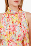 byTiMo Yellow/Pink Floral Maxi Dress Size M with Scarf