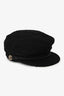 Pre-loved Chanel™ 2020 Black Tweed Beret Hat Size L