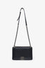 Pre-loved Chanel™ 2018-19 Black Chevron Leather Medium Boy Bag