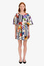 Dolce & Gabbana Multicolour Cotton Patchwork Floral Dress Size 40