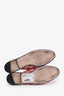 Gucci Red Canvas GG Monogram Princeton Mules Size 37