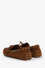 Gucci Brown Leather Horsebit Accent Dress Loafers Size 8 Men's