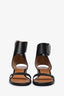 Celine Black Leather Wrap-Around Flats Size 9