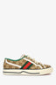 Gucci Beige/Green GG Supreme Tennis 1977 Sneakers Size 35