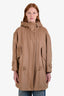 Max Mara Camel Camel Wool Hooded Midi Coat Size 2 US