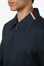 Thom Browne Navy Cotton Harrington Jacket Size 3 Mens