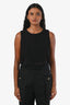 Maje Black Open Back Net Detail Top Size 36