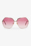 Tom Ford Pink/Gold Tones Round Frame Sunglasses