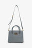Christian Dior Grey Leather 'St.Honore' Tote Bag with Strap