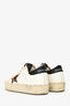 Golden Goose White/Black Leather Leopard Print Star 'Hi Star' Sneakers Size 35
