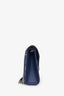Saint Laurent Blue Grained Leather Small Envelope Bag