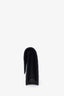 Saint Laurent Black Grained Leather Wallet On Chain