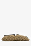 Gucci Brown Leather Canvas GG Supreme Belt Bag