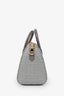 Givenchy Grey Leather Canvas Jacquard 4G Mini Antigona Bag with Strap
