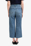 Veronica Beard Taylor Cropped High Rise Wide Leg Jeans Size 27