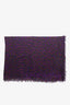 Louis Vuitton Black/Pink/Purple Cashmere Silk Stephen Sprouse Leopard Stole Scarf