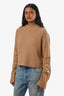 Rejina Pyo Camel Cashmere Long Sleeve Sweater Size S