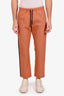 Dries Van Noten Orange Side Striped Pants Size 46 Mens