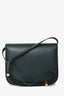 Celine Green Leather Medium Classic Box Crossbody