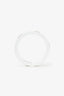 Gucci 18k Yellow Gold/White Ceramic Icon Ring with Gemstones Size 8