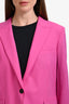 Theory Bright Pink Wool Blend Suit Size 6