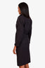 Ensemble Ralph Lauren Black Label composé d’un blazer noir en laine à un bouton et d’une jupe midi, taille 2