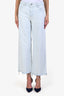 AG Light Blue Saige Wide Leg Crop Jeans Size 27