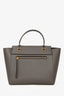 Celine Grey Leather Nano Belt Bag with Strap