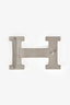 Hermès Silver Tone Guilloche Constance Belt Buckle 32mm