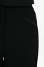 Moschino Black Wool Embroidered Tapered Pants Size 4