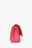 Pre-loved Chanel™ 2019-20 Pink Quilted Caviar Leather Jumbo Double Flap GHW