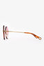 Chloe Red Round Frame '143S' Sunglasses