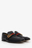 Gucci Black Leather GG Marmont Loafers Size 9 Men's