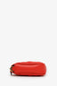 Versace Orange Quilted Leather Medusa Mini Pochette