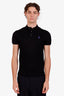 Ralph Lauren Purple Label Black Cotton Polo Shirt Size XS