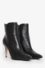 Gianvito Rossi Black Leather Heeled Ankle Boots Size 39