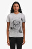 Alexander McQueen Grey Cotton Graphic T-Shirt Size XS