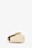 Gucci White Leather GG Marmont Mini Crossbody Bag