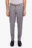 Zenga Grey Wool Straight Leg Pants Size 48 Men's