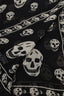 Alexander McQueen Black Silk Skull Square Scarf