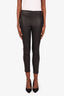 Theory Black Leather Leggings Size 6