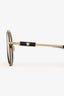 Versace Black Gold Aviator Sunglasses