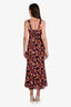 Reformation Black/Pink Floral Laine Maxi Dress Size 2