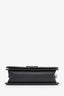 Sac Boy Chanel moyen en cuir caviar gris, collection 2018-2019, d'occasion