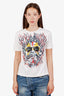 Louis Vuitton White Face Printed T-Shirt Size S