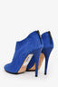 Jimmy Choo Blue Suede Ankle Booties Size 38.5